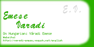 emese varadi business card