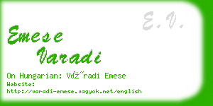 emese varadi business card